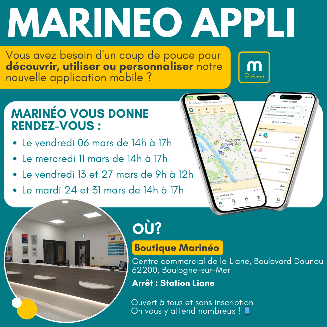Atelier Digital pour Marinéo Appli