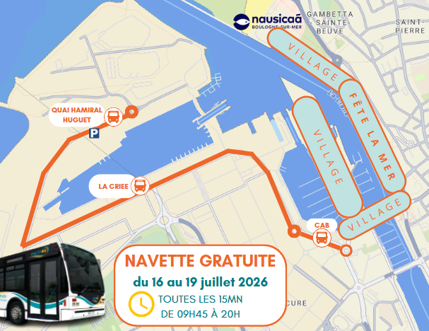Cartographie Navette Fête de la Mer