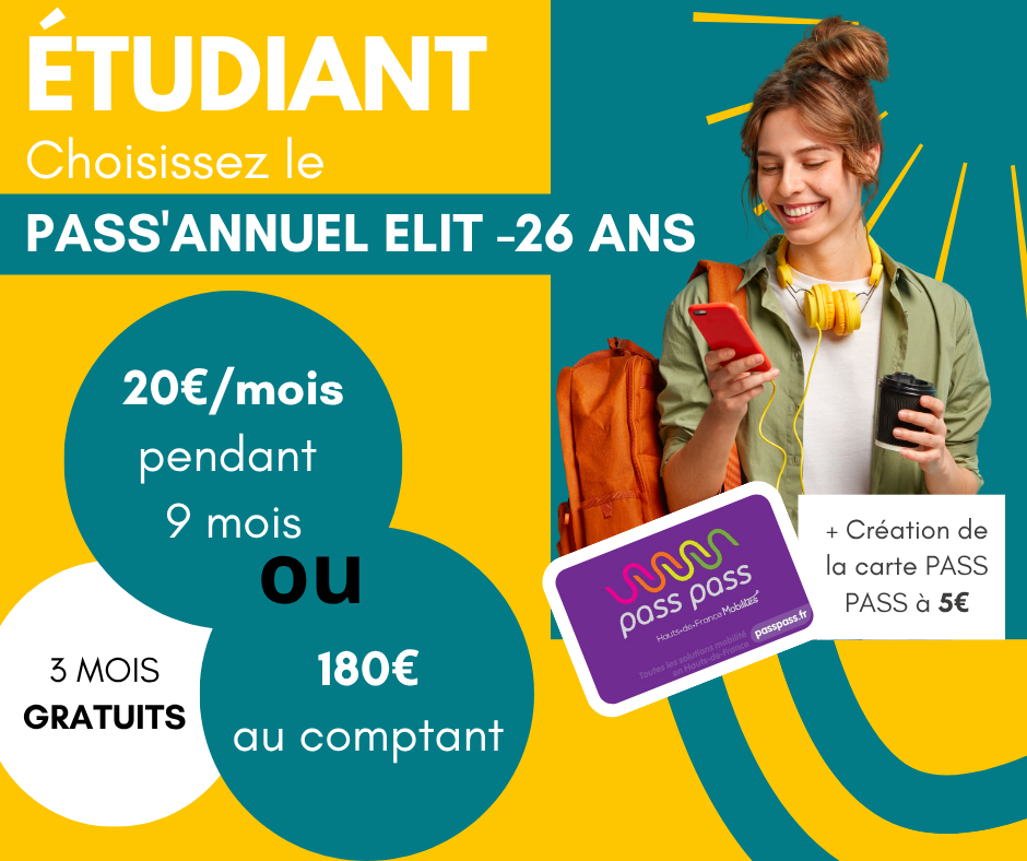 Pass Annuel ELIT -26 ANS