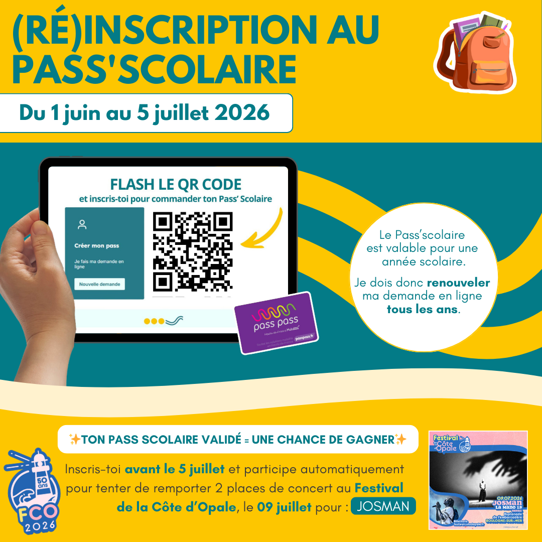 Réinscription pass scolaire