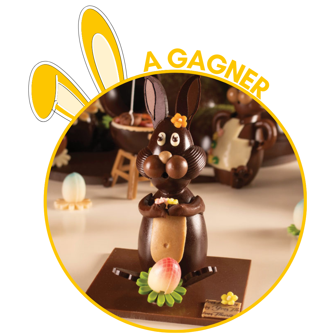 a gagner : une figurine en chocolat