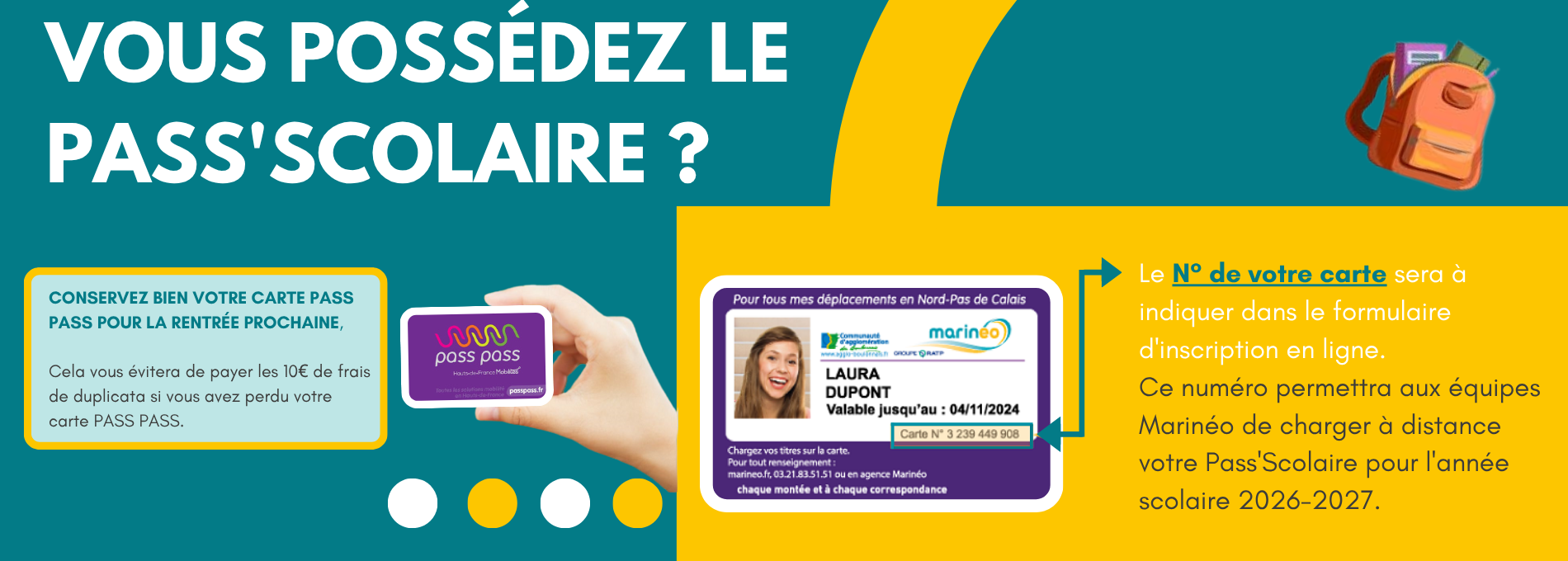 N° de carte Pass Pass