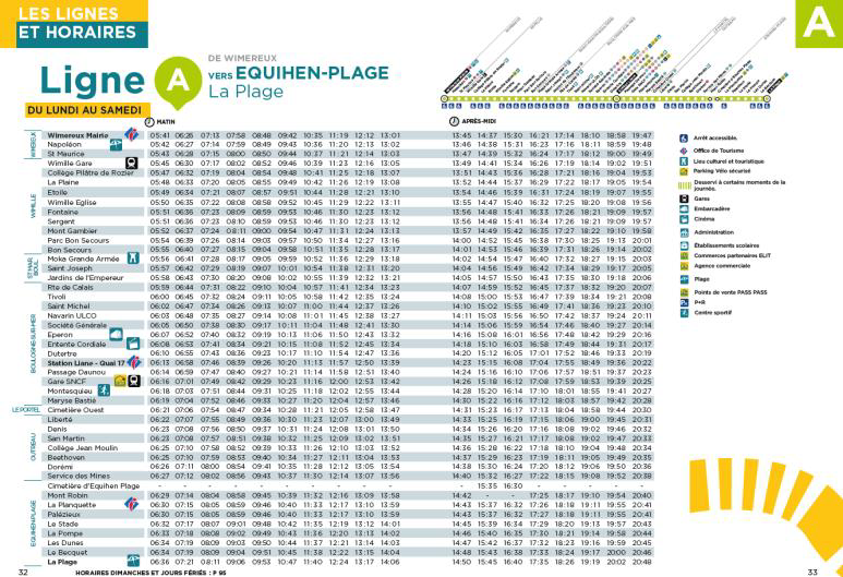 fiches horaires guide mobilité
