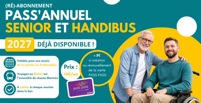 Pass Annuel Senior & Handibus
