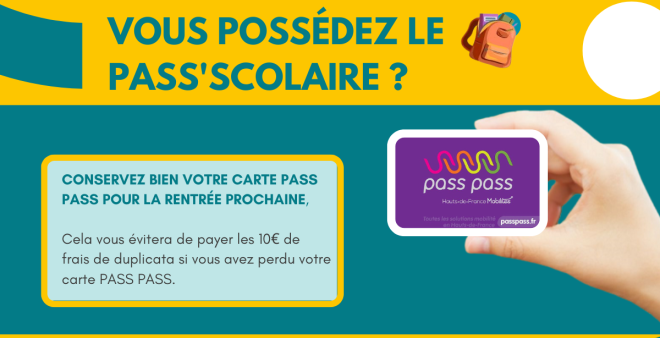 Conservez votre carte PASS PASS