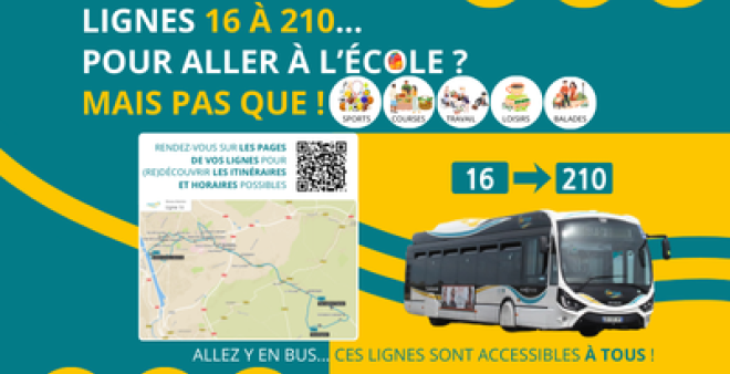 Le saviez vous ? Lignes 16 à 210 - Pour aller à l'école, mais pas que ! 