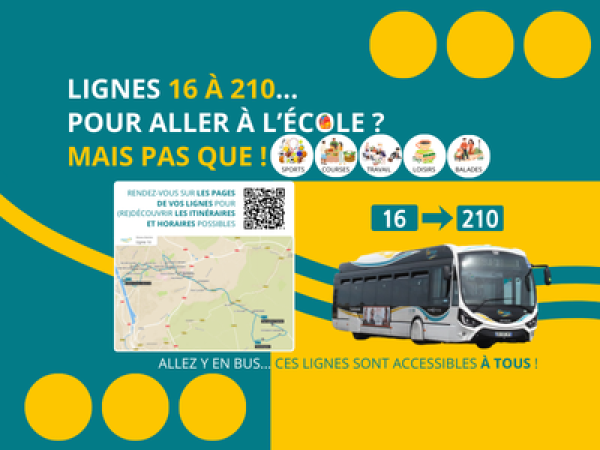 Le saviez vous ? Lignes 16 à 210 - Pour aller à l'école, mais pas que ! 